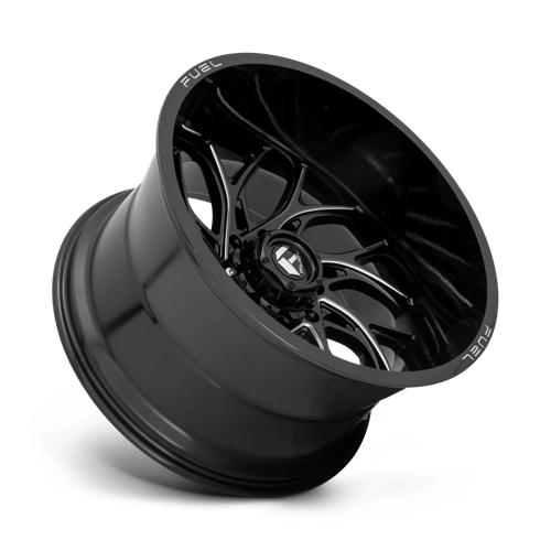 Fuel 1PC D741 RUNNER GLOSS BLACK MILLED 22X12