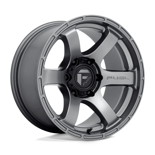 Fuel 1PC D767 RUSH MATTE GUN METAL 17X9