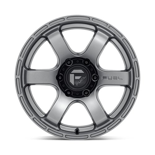 Fuel 1PC D767 RUSH MATTE GUN METAL 18X9