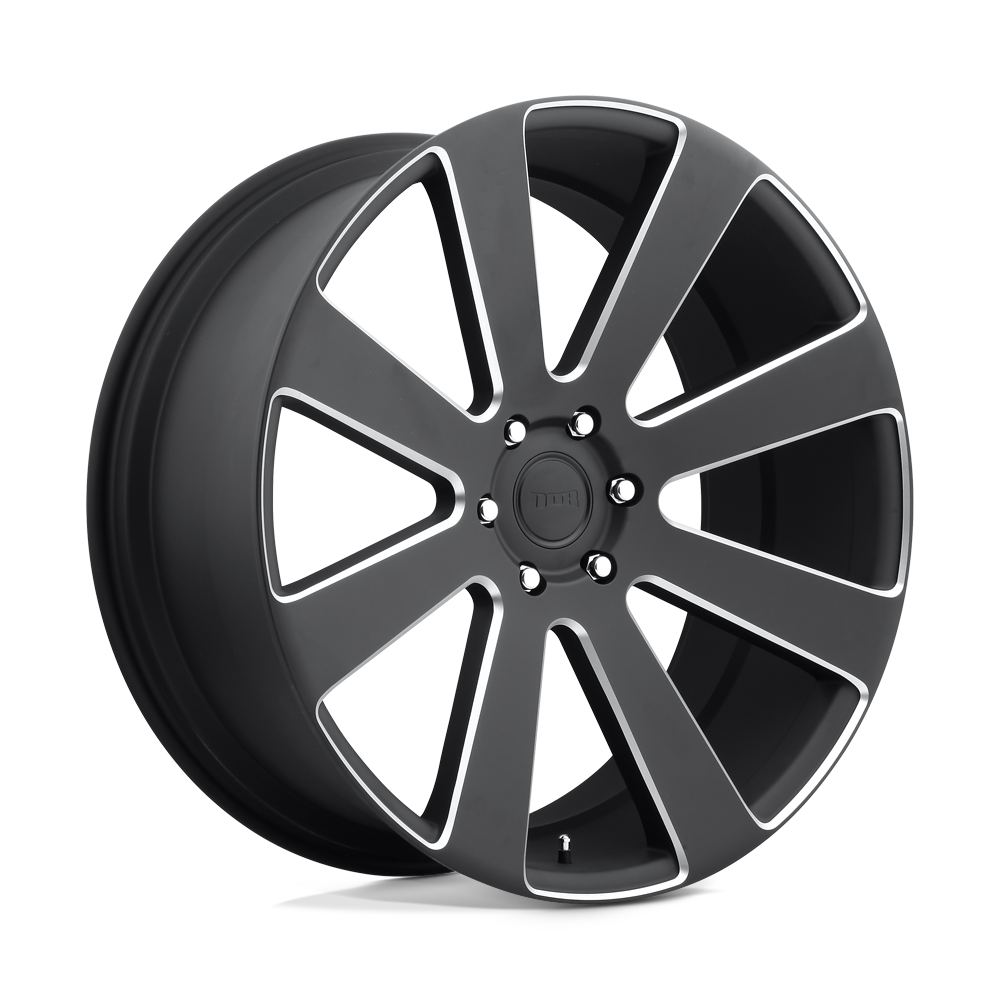 DUB 1PC S187 8-BALL MATTE BLACK MILLED 22X9.5