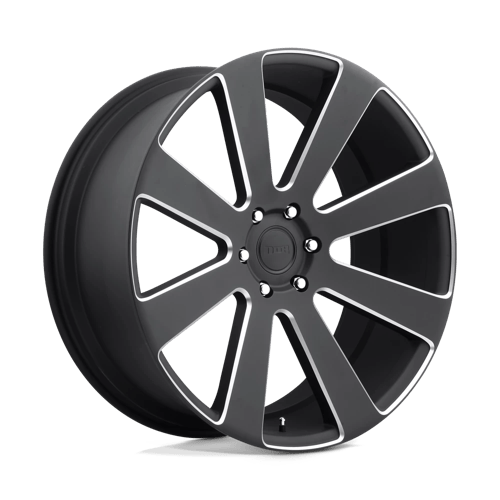 DUB 1PC S187 8-BALL MATTE BLACK MILLED 22X9.5