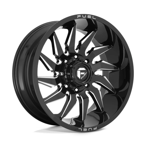 Fuel 1PC D744 SABER GLOSS BLACK MILLED 22X10