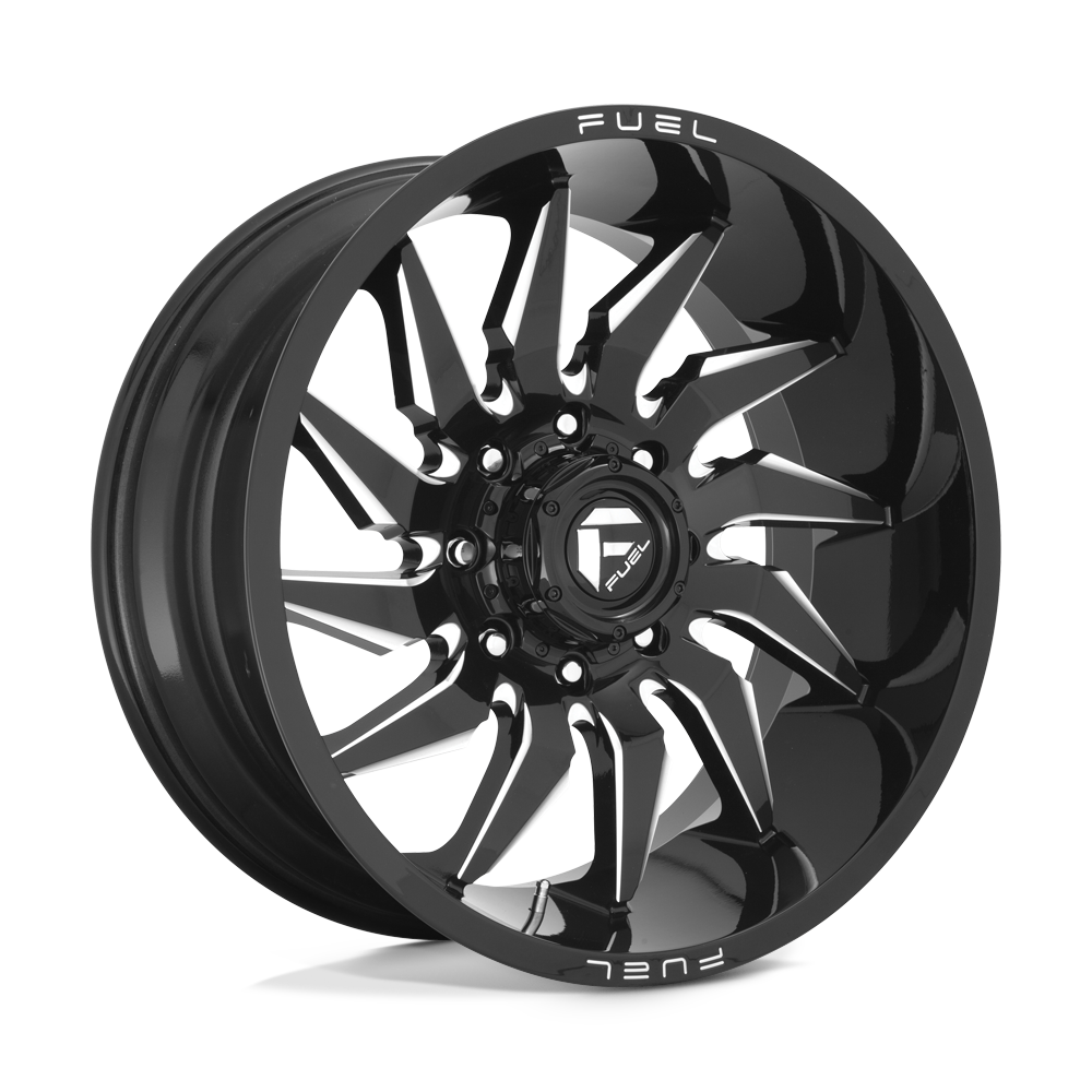 Fuel 1PC D744 SABER GLOSS BLACK MILLED 22X10