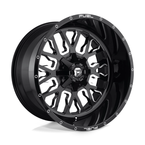 Fuel 1PC D611 STROKE GLOSS BLACK MILLED 18X9