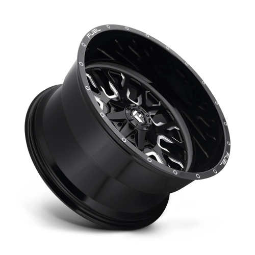 Fuel 1PC D611 STROKE GLOSS BLACK MILLED 18X9