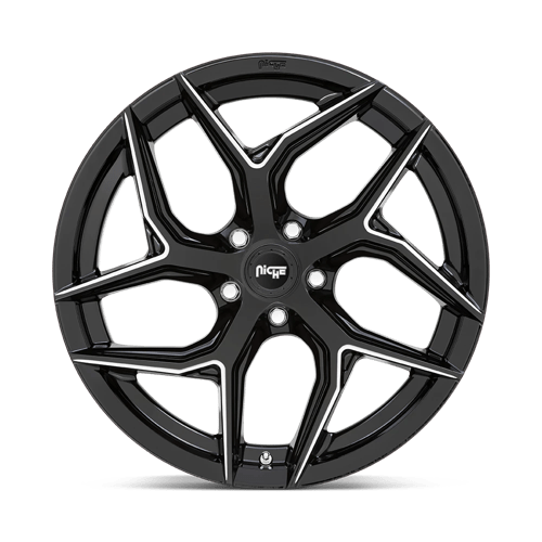 Niche 1PC M266 TORSION GLOSS BLACK MILLED 20X9