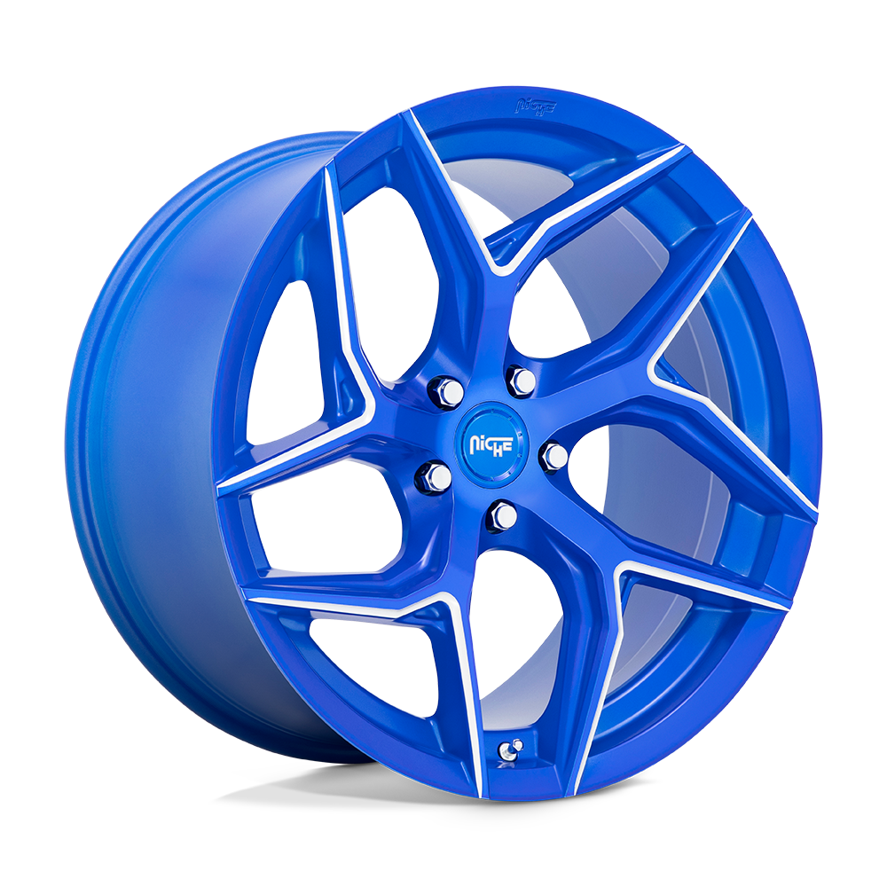 Niche 1PC M268 TORSION ANODIZED BLUE MILLED 20X10.5