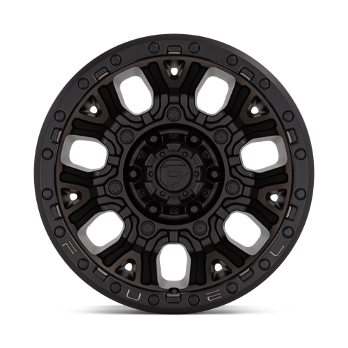 Fuel 1PC D824 TRACTION MATTE BLACK WITH DOUBLE DARK TINT 20X9