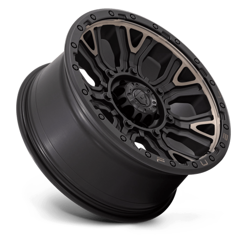 Fuel 1PC D824 TRACTION MATTE BLACK WITH DOUBLE DARK TINT 20X9