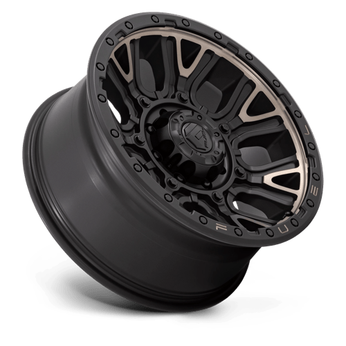 Fuel 1PC D824 TRACTION MATTE BLACK WITH DOUBLE DARK TINT 20X9