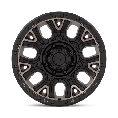 Fuel 1PC D824 TRACTION MATTE BLACK WITH DOUBLE DARK TINT 20X9
