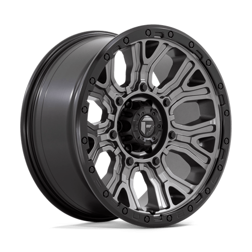 Fuel 1PC D825 TRACTION MATTE GUNMETAL WITH BLACK RING 20X9