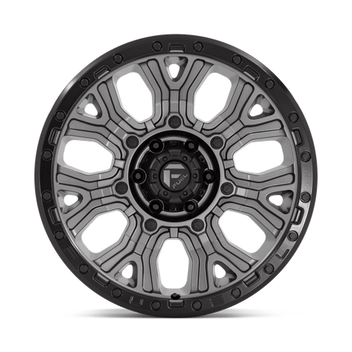 Fuel 1PC D825 TRACTION MATTE GUNMETAL WITH BLACK RING 20X9