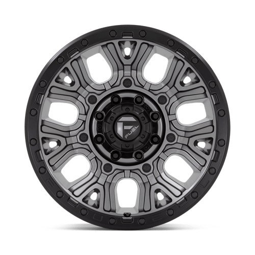 Fuel 1PC D825 TRACTION MATTE GUNMETAL WITH BLACK RING 20X9