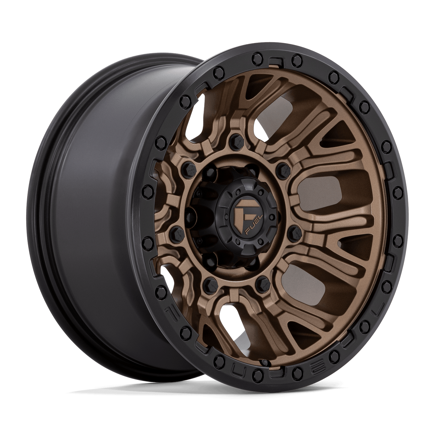 Fuel 1PC D826 TRACTION MATTE BRONZE WITH BLACK RING 20X10
