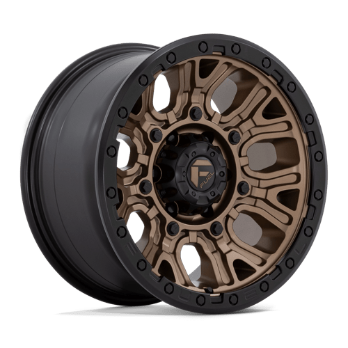 Fuel 1PC D826 TRACTION MATTE BRONZE WITH BLACK RING 17X9