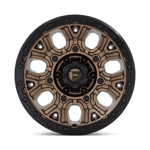 Fuel 1PC D826 TRACTION MATTE BRONZE WITH BLACK RING 17X9