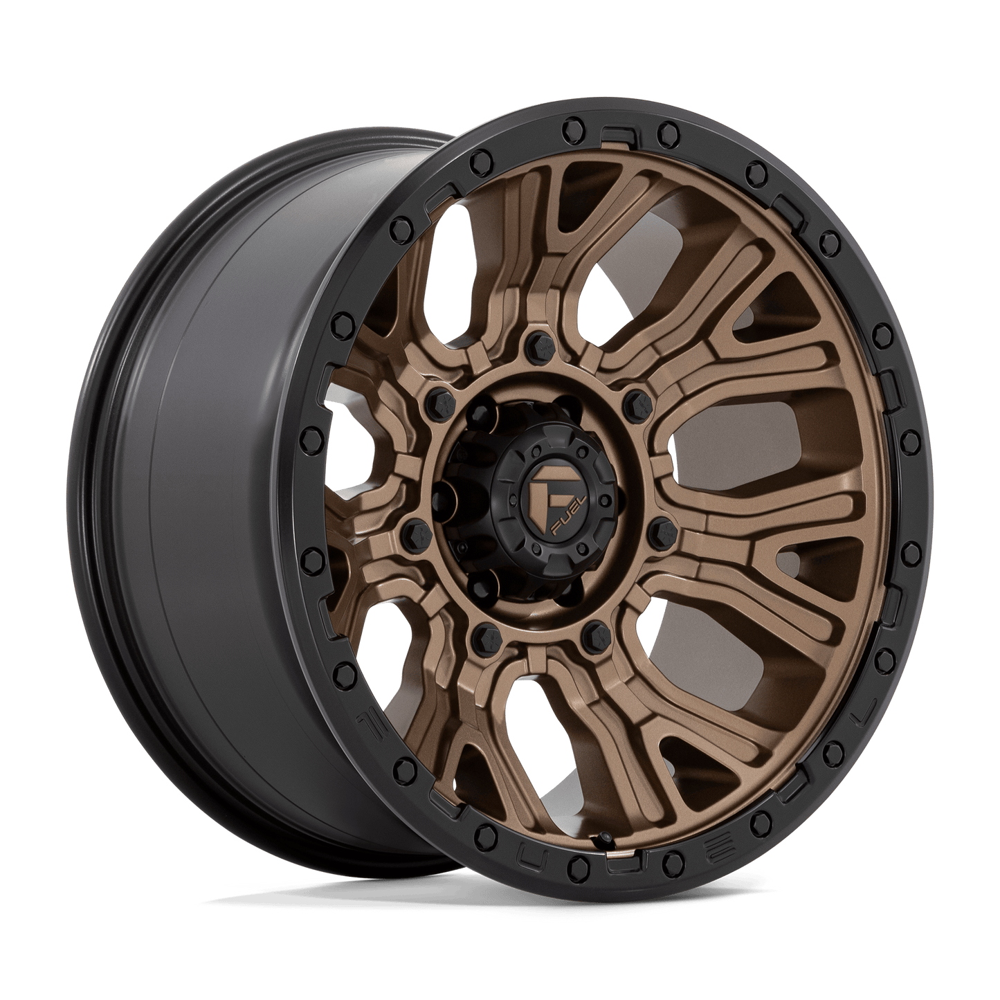 Fuel 1PC D826 TRACTION MATTE BRONZE WITH BLACK RING 20X10