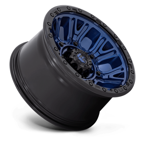 Fuel 1PC D827 TRACTION DARK BLUE WITH BLACK RING 20X10