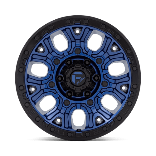 Fuel 1PC D827 TRACTION DARK BLUE WITH BLACK RING 17X9