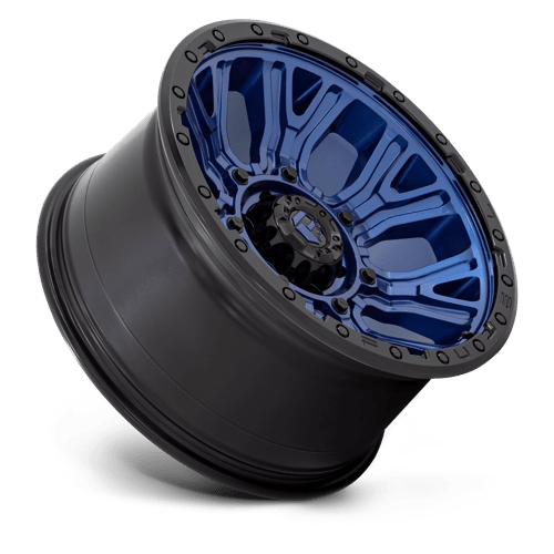 Fuel 1PC D827 TRACTION DARK BLUE WITH BLACK RING 20X10