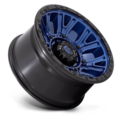 Fuel 1PC D827 TRACTION DARK BLUE WITH BLACK RING 20X10