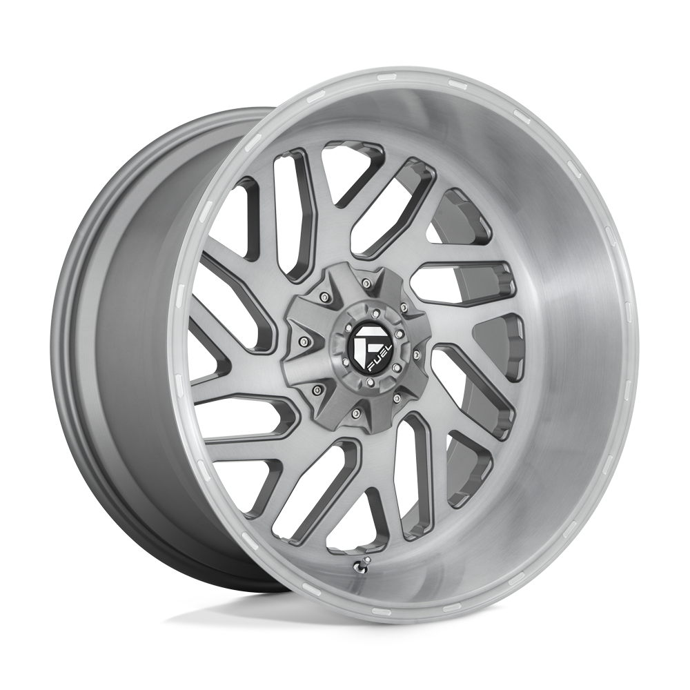 Fuel 1PC D715 TRITON PLATINUM BRUSHED GUN METAL TINTED CLEAR 22X12