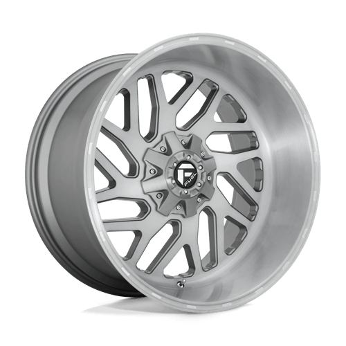 Fuel 1PC D715 TRITON PLATINUM BRUSHED GUN METAL TINTED CLEAR 22X12