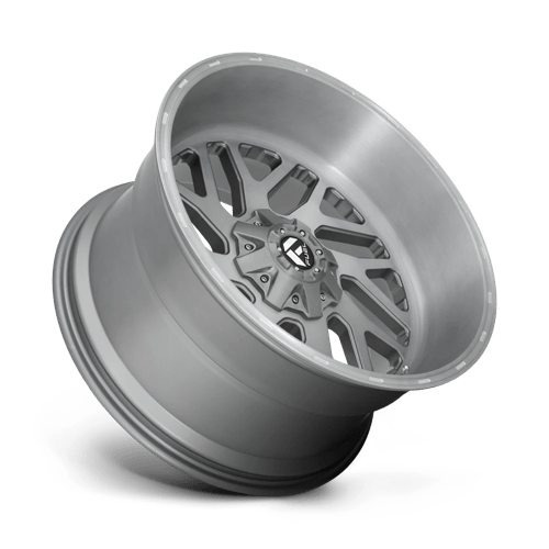 Fuel 1PC D715 TRITON PLATINUM BRUSHED GUN METAL TINTED CLEAR 22X12