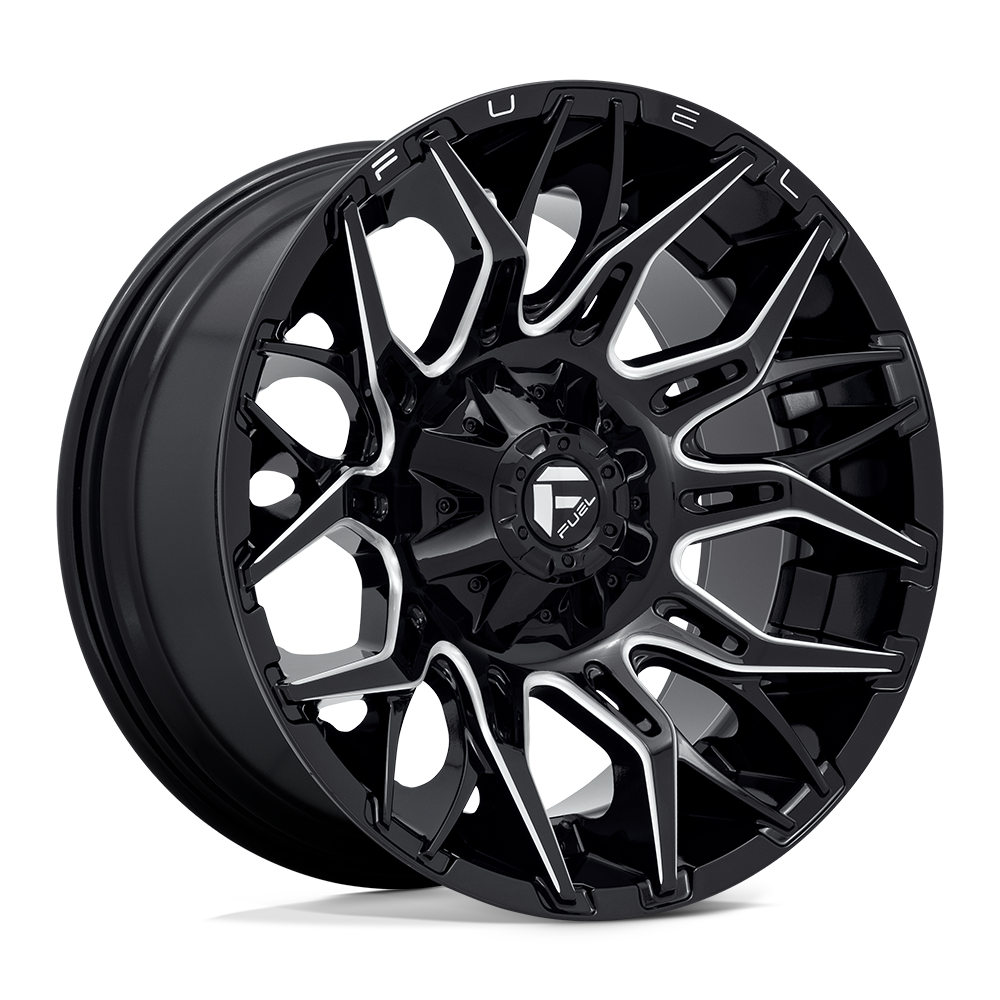 Fuel 1PC D769 TWITCH GLOSSY BLACK MILLED 20X10