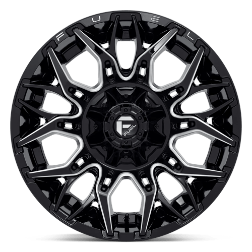 Fuel 1PC D769 TWITCH GLOSSY BLACK MILLED 20X10