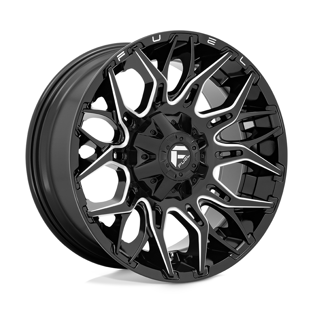 Fuel 1PC D769 TWITCH GLOSSY BLACK MILLED 20X10
