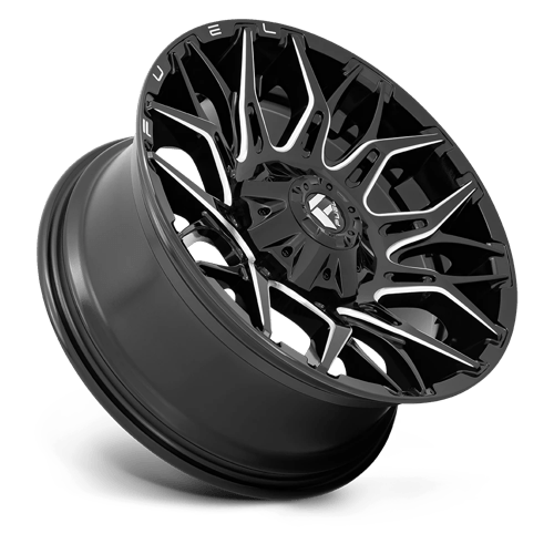 Fuel 1PC D769 TWITCH GLOSSY BLACK MILLED 22X10