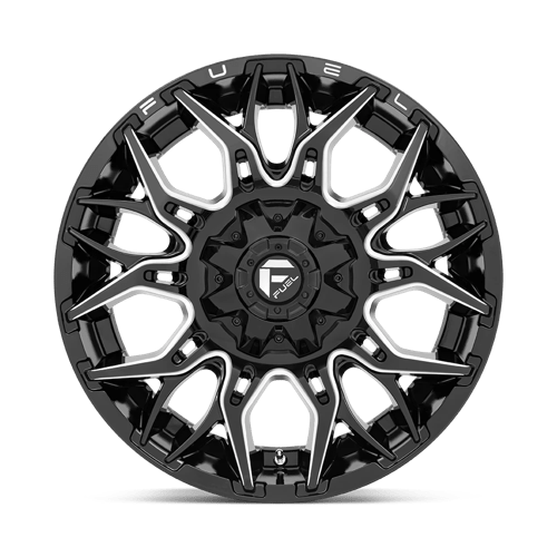 Fuel 1PC D769 TWITCH GLOSSY BLACK MILLED 20X10