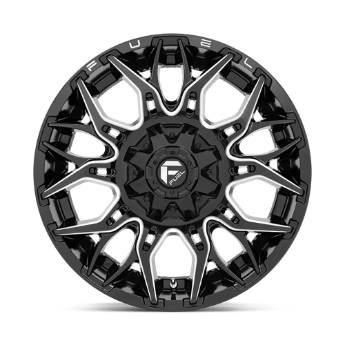 Fuel 1PC D769 TWITCH GLOSSY BLACK MILLED 22X10