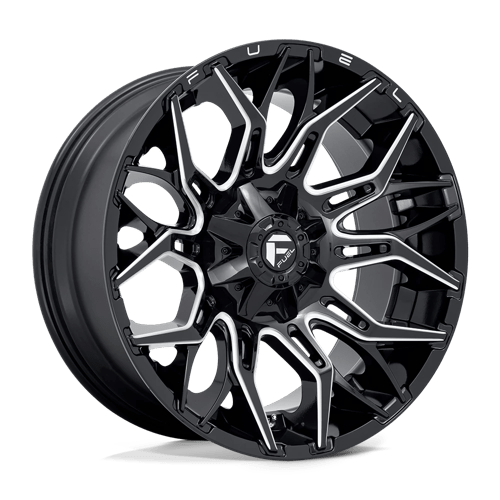 Fuel 1PC D769 TWITCH GLOSSY BLACK MILLED 22X10