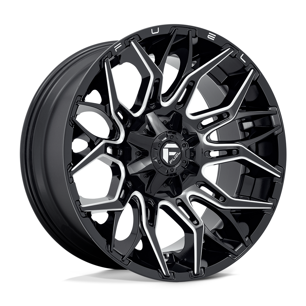 Fuel 1PC D769 TWITCH GLOSSY BLACK MILLED 22X10