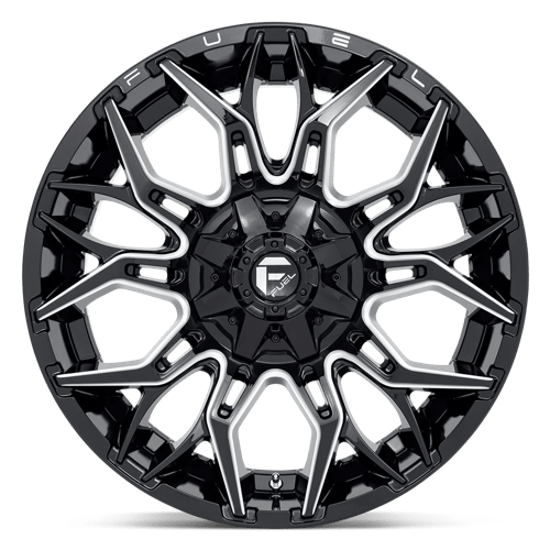 Fuel 1PC D769 TWITCH GLOSSY BLACK MILLED 22X10
