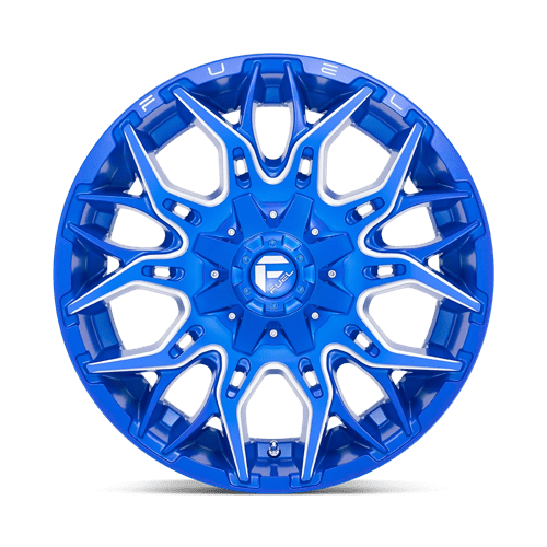 Fuel 1PC D770 TWITCH ANODIZED BLUE MILLED 22X12