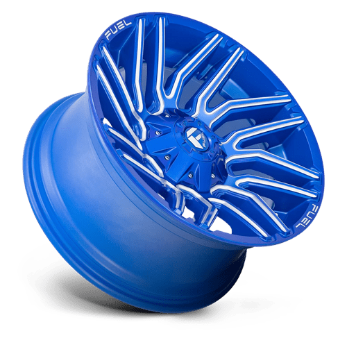Fuel 1PC D774 TYPHOON ANODIZED BLUE MILLED 20X10