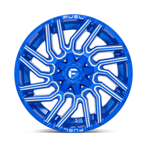 Fuel 1PC D774 TYPHOON ANODIZED BLUE MILLED 20X10