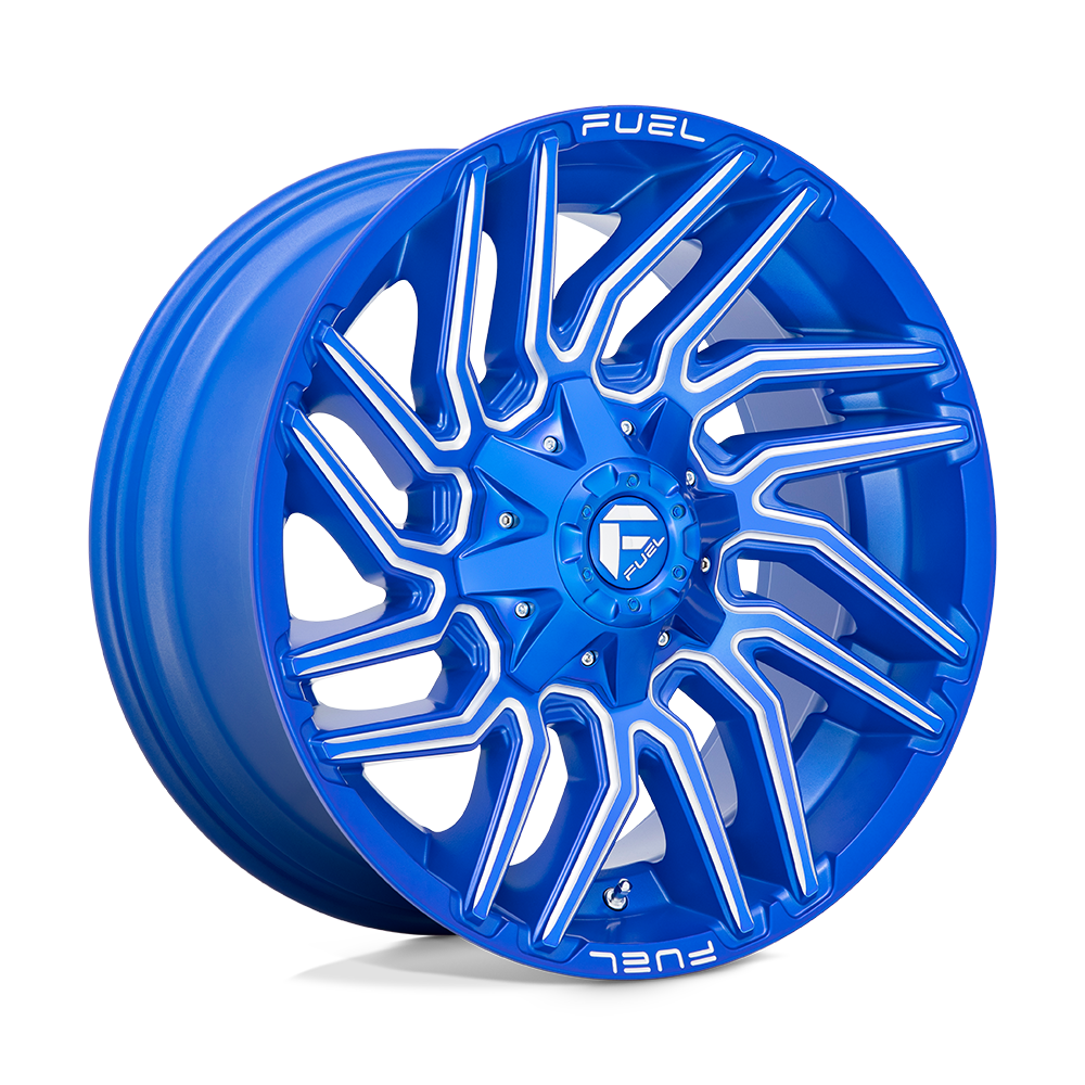 Fuel 1PC D774 TYPHOON ANODIZED BLUE MILLED 22X10