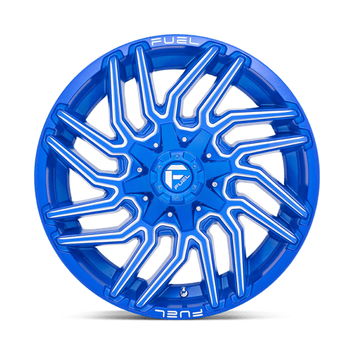 Fuel 1PC D774 TYPHOON ANODIZED BLUE MILLED 22X10