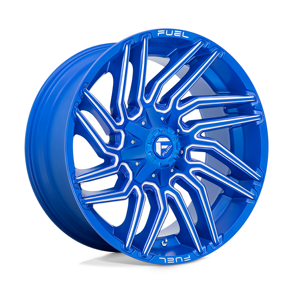 Fuel 1PC D774 TYPHOON ANODIZED BLUE MILLED 22X10