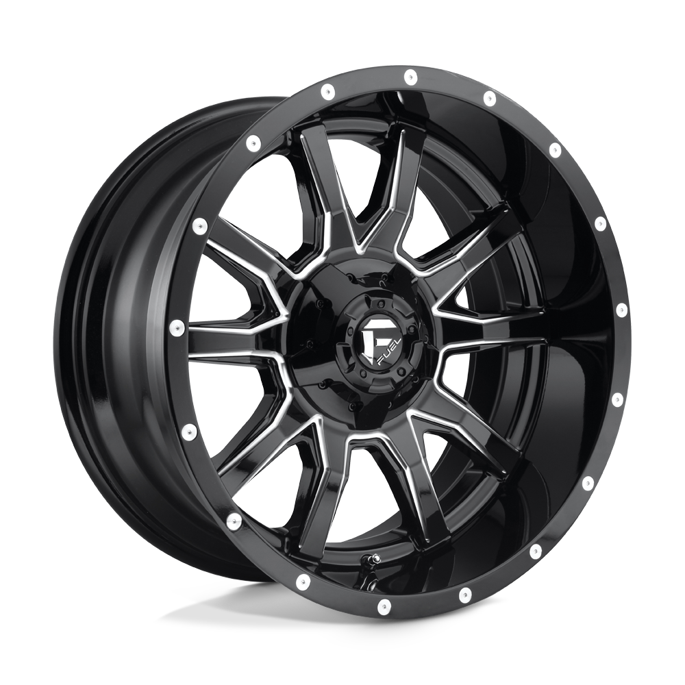 Fuel 1PC D627 VANDAL GLOSS BLACK MILLED 20X9