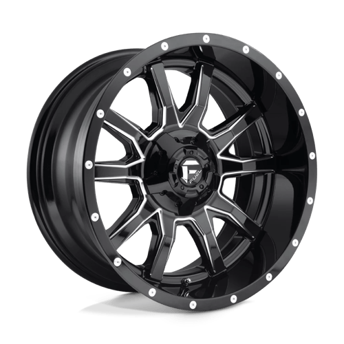 Fuel 1PC D627 VANDAL GLOSS BLACK MILLED 20X9