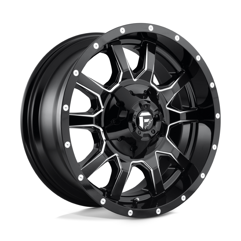 Fuel 1PC D627 VANDAL GLOSS BLACK MILLED 20X9