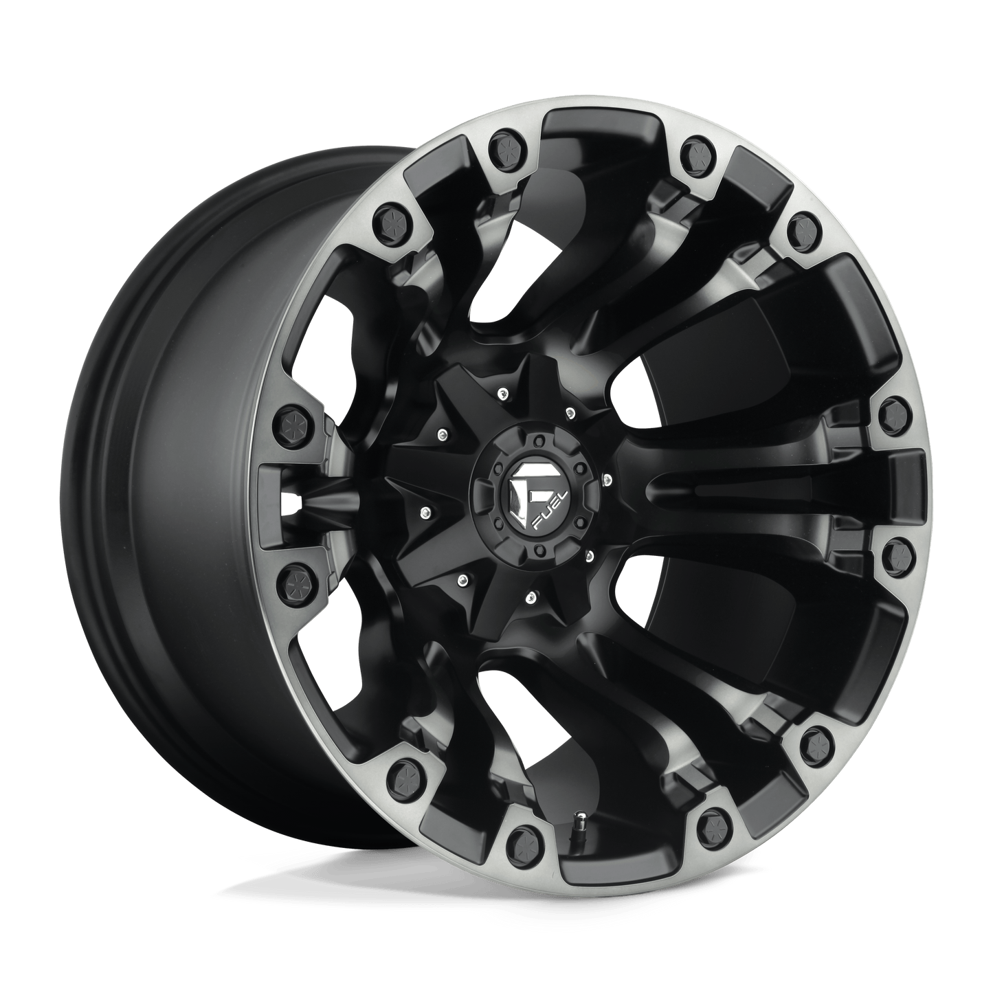 Fuel 1PC D851 VAPOR MATTE BLACK GRAY TINT 17X9