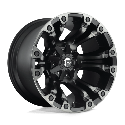 Fuel 1PC D851 VAPOR MATTE BLACK GRAY TINT 17X9