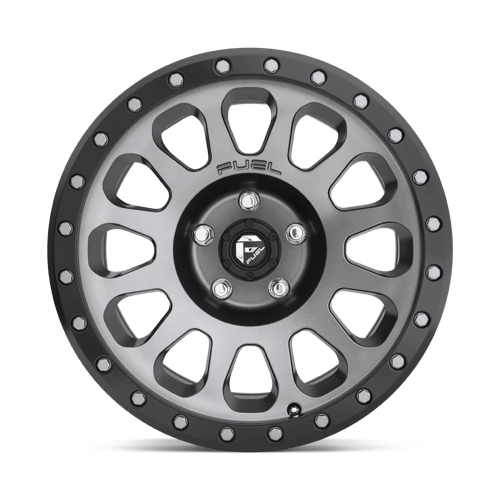 Fuel 1PC D601 VECTOR MATTE GUN METAL BLACK BEAD RING 17X8.5